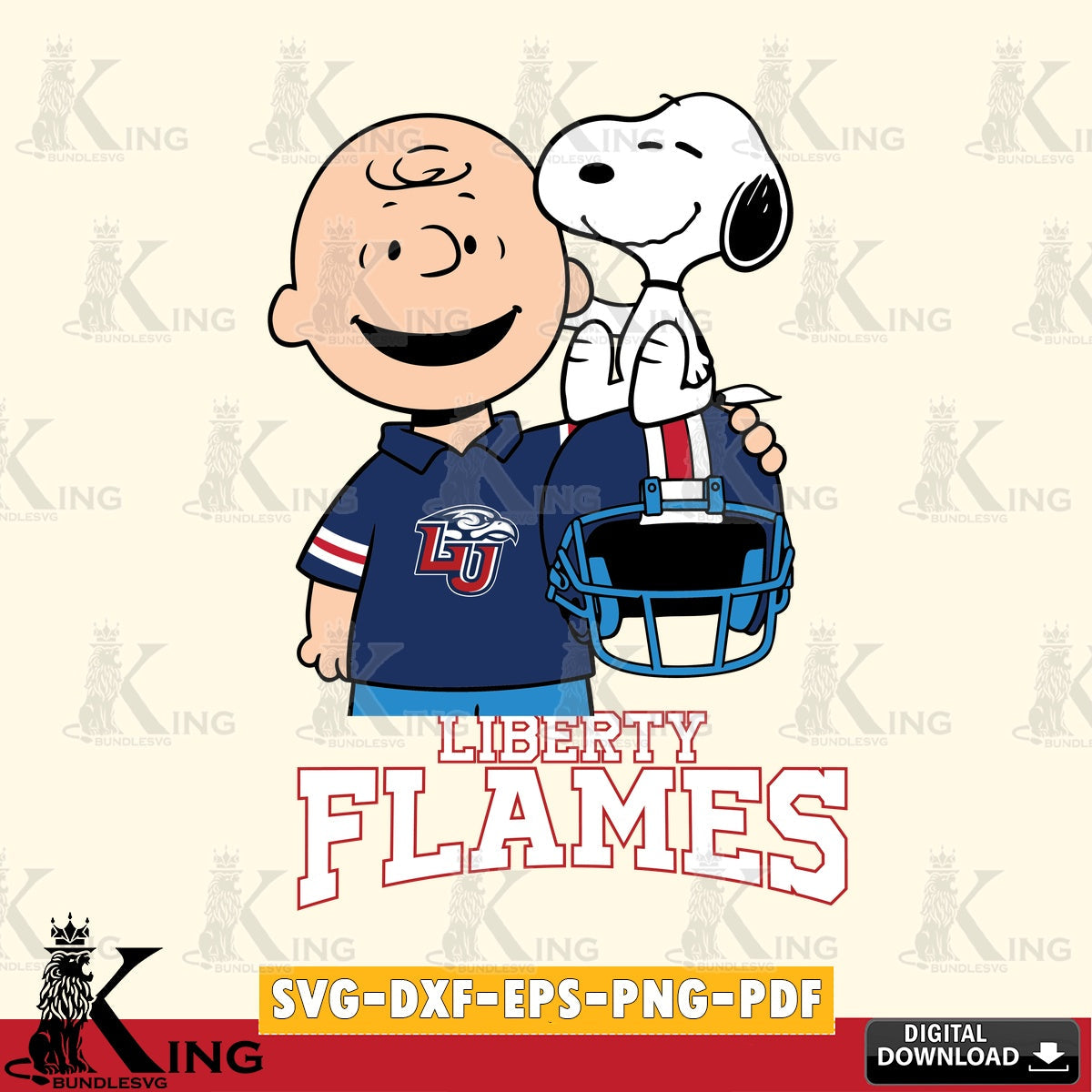 Liberty Flames Snoopy On Helmet SVG, Cricut, Cut file , Digital Download , Instant Download, Peanuts svg, NCAA svg, Football svg, Sport svg