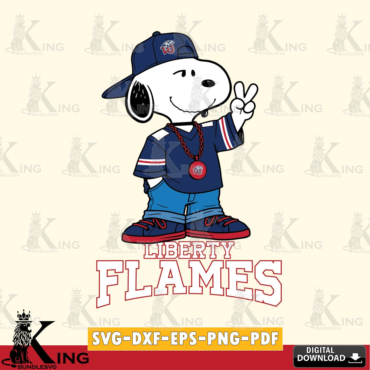 Liberty Flames Snoopy Say hi SVG, Cricut, Cut file , Digital Download , Instant Download, Peanuts svg, NCAA svg, Football svg, Sport svg
