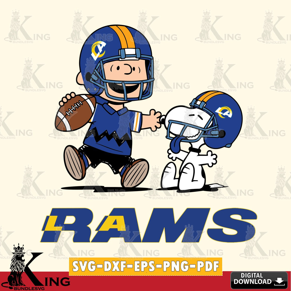 Los Angeles Rams Snoopy and Peanut Fun Cricut file , Cut file , Digital Download , PDF File , Instant Download