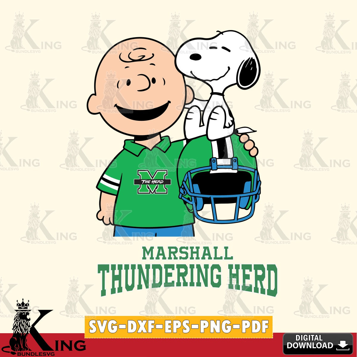 Marshall Thundering Herd Snoopy On Helmet SVG, Cricut, Cut file , Digital Download , Instant Download, Peanuts svg, NCAA svg, Football svg, Sport svg