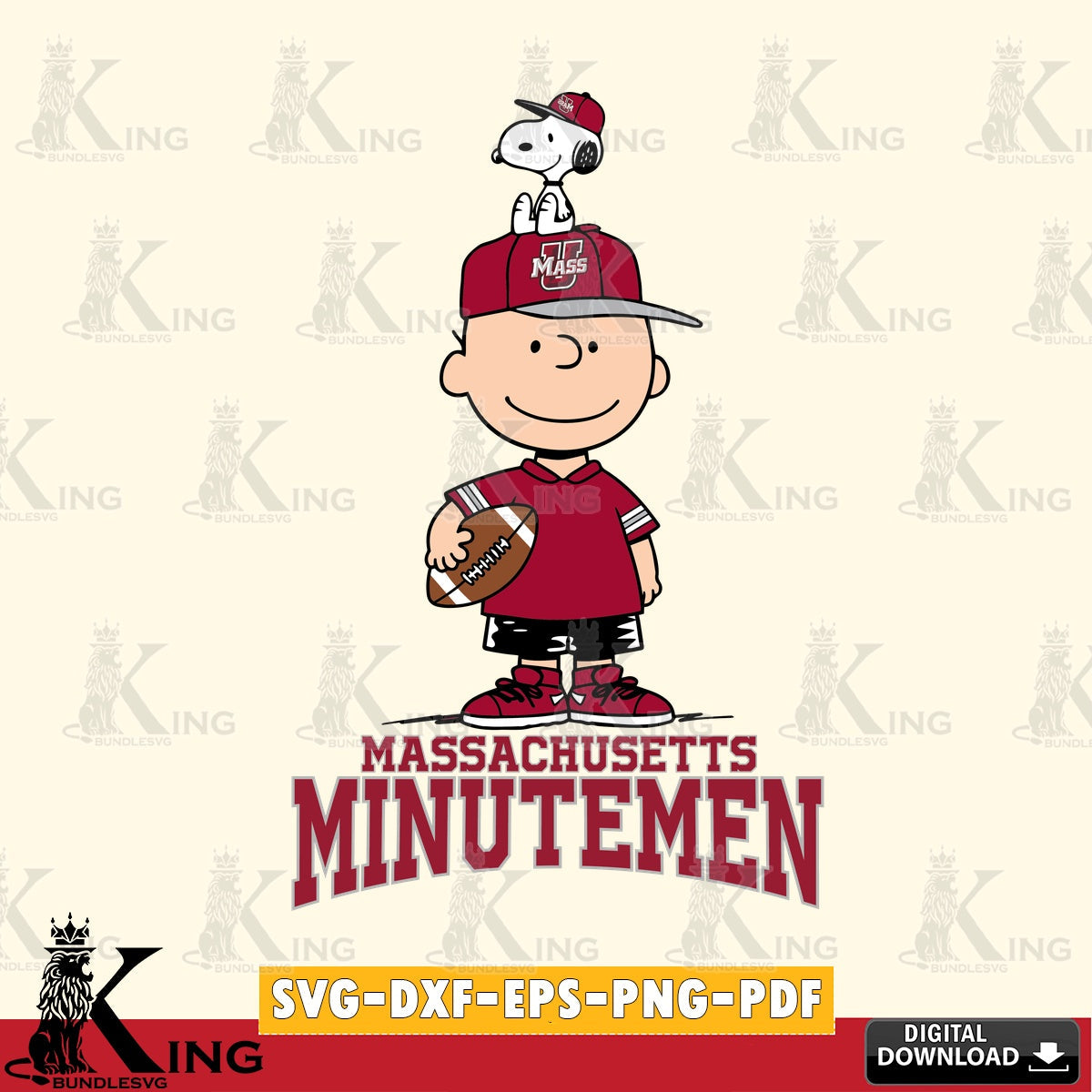 Massachusetts Minutemen Peanuts Football Rugby SVG, Cricut, Cut file , Digital Download , Instant Download, Peanuts svg, NCAA svg, Football svg, Sport svg