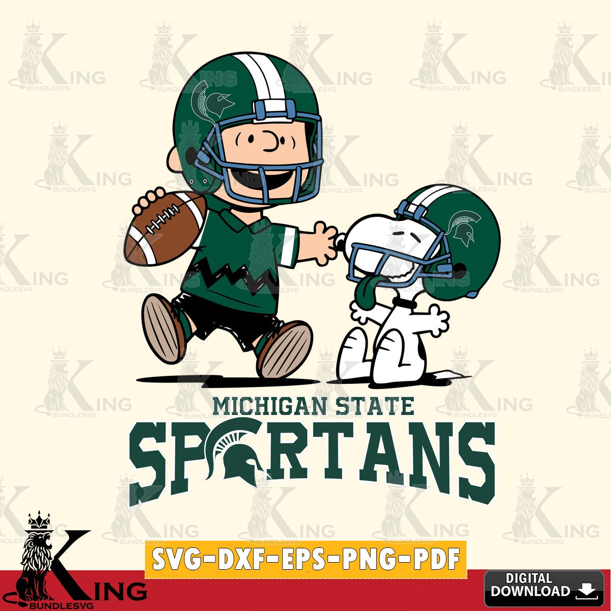 Michigan State Spartans Snoopy and Peanut Fun SVG, Cricut, Cut file , Digital Download , Instant Download, Peanuts svg, NCAA svg, Football svg, Sport svg