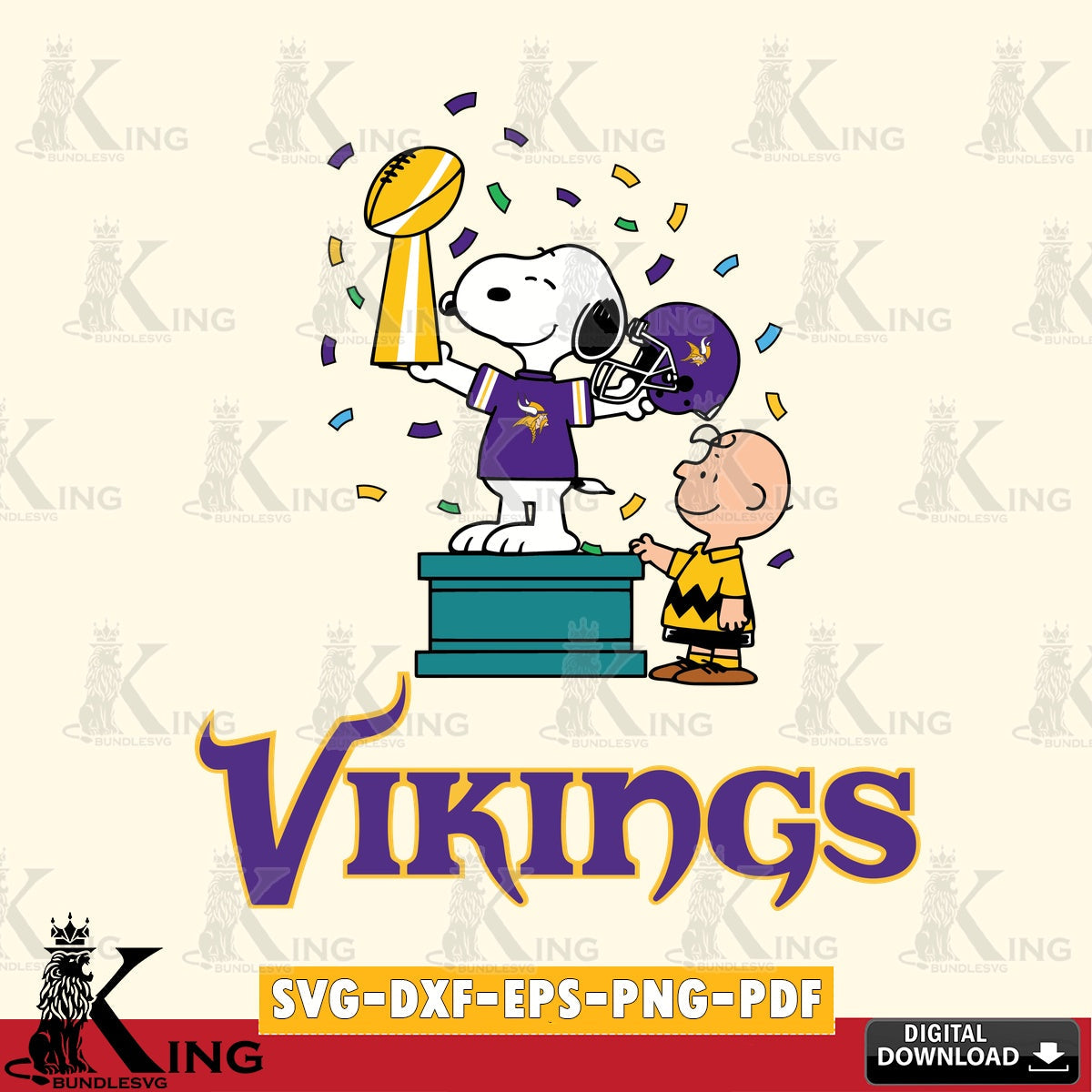 Minnesota Vikings Peanuts Winner Cricut file , Cut file , Digital Download , PDF File , Instant Download