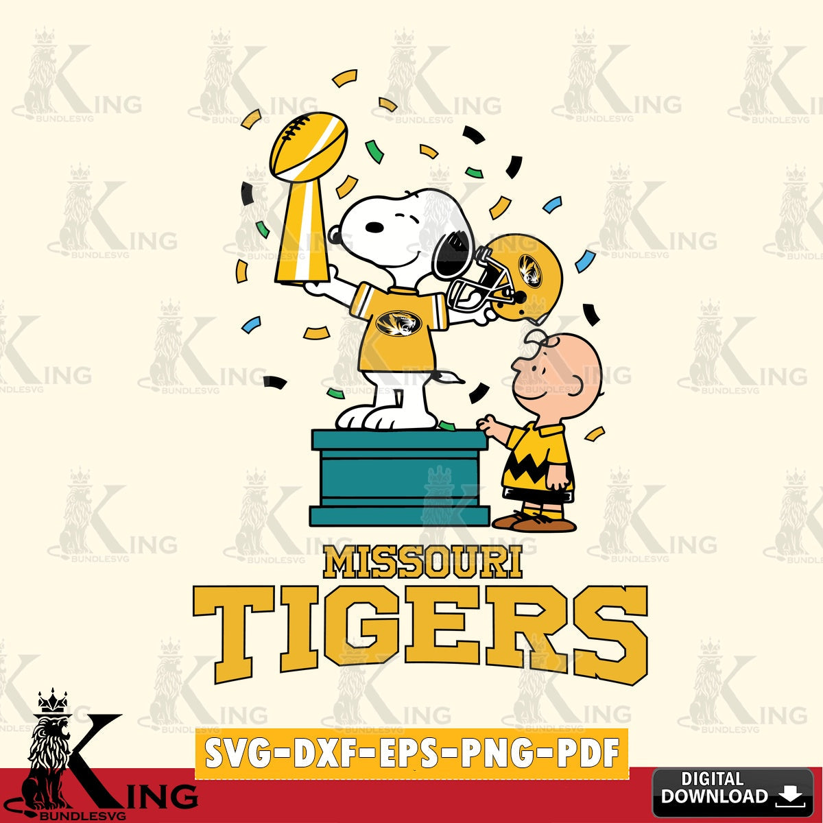 Missouri Tigers Peanuts Winner SVG, Cricut, Cut file , Digital Download , Instant Download, Peanuts svg, NCAA svg, Football svg, Sport svg