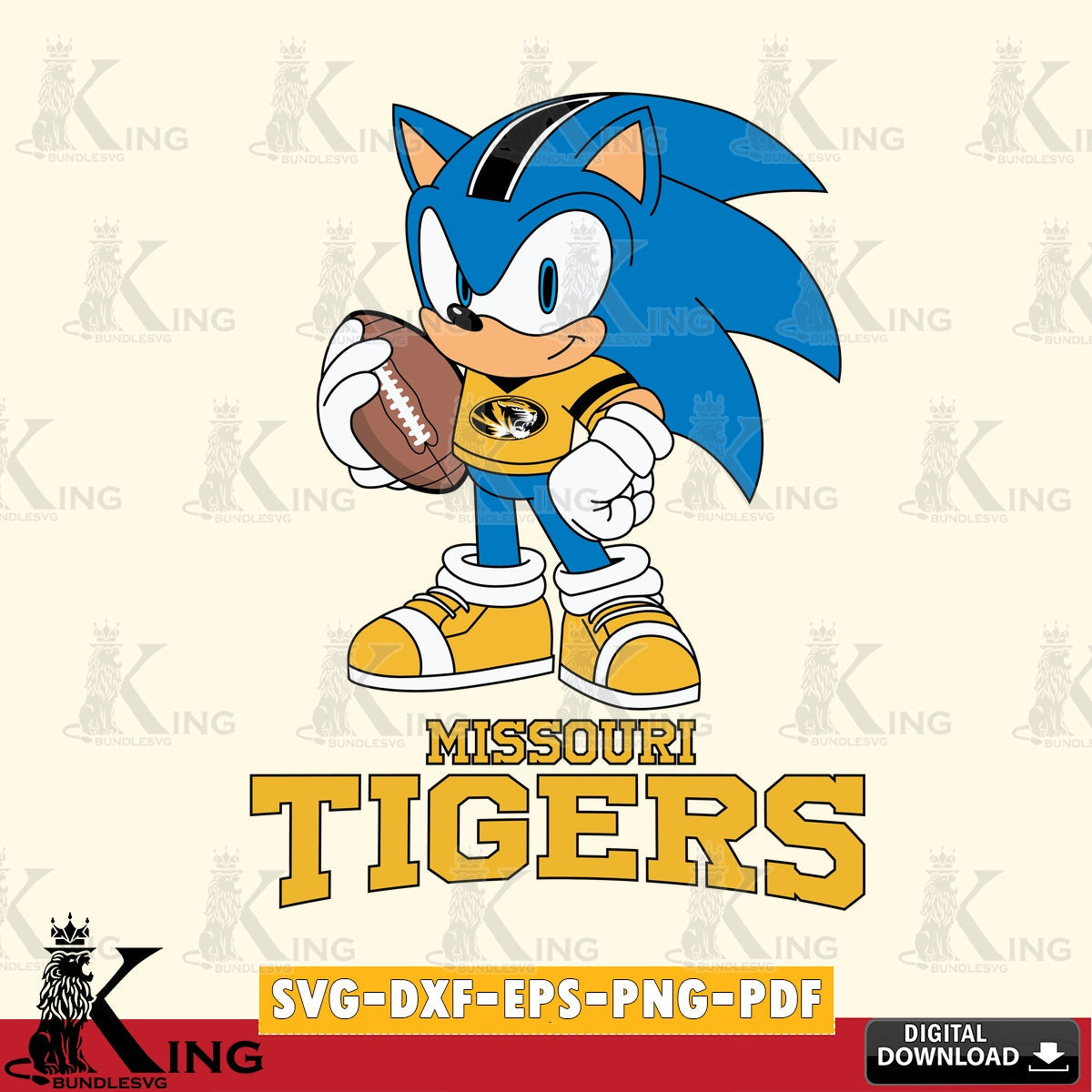 Missouri Tigers Sonic Game Day Ready SVG file, Vector , Digital Download , PDF File , Instant Download