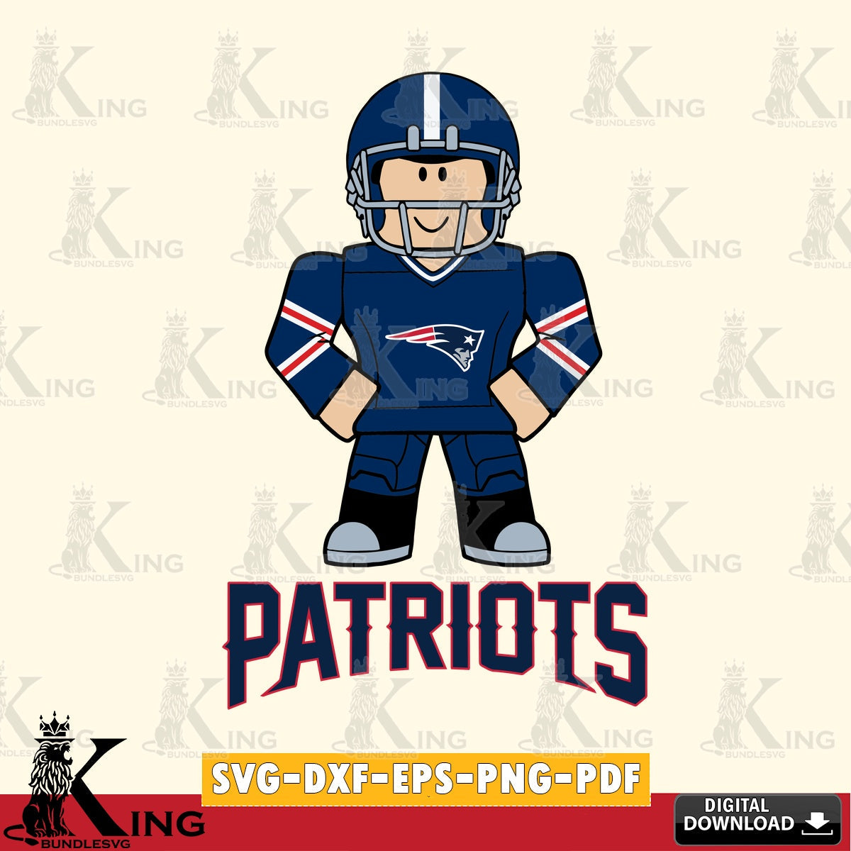 New England Patriots Roblox Cool Football SVG file , Cricut, NFL File cut , Digital Download , PDF File
