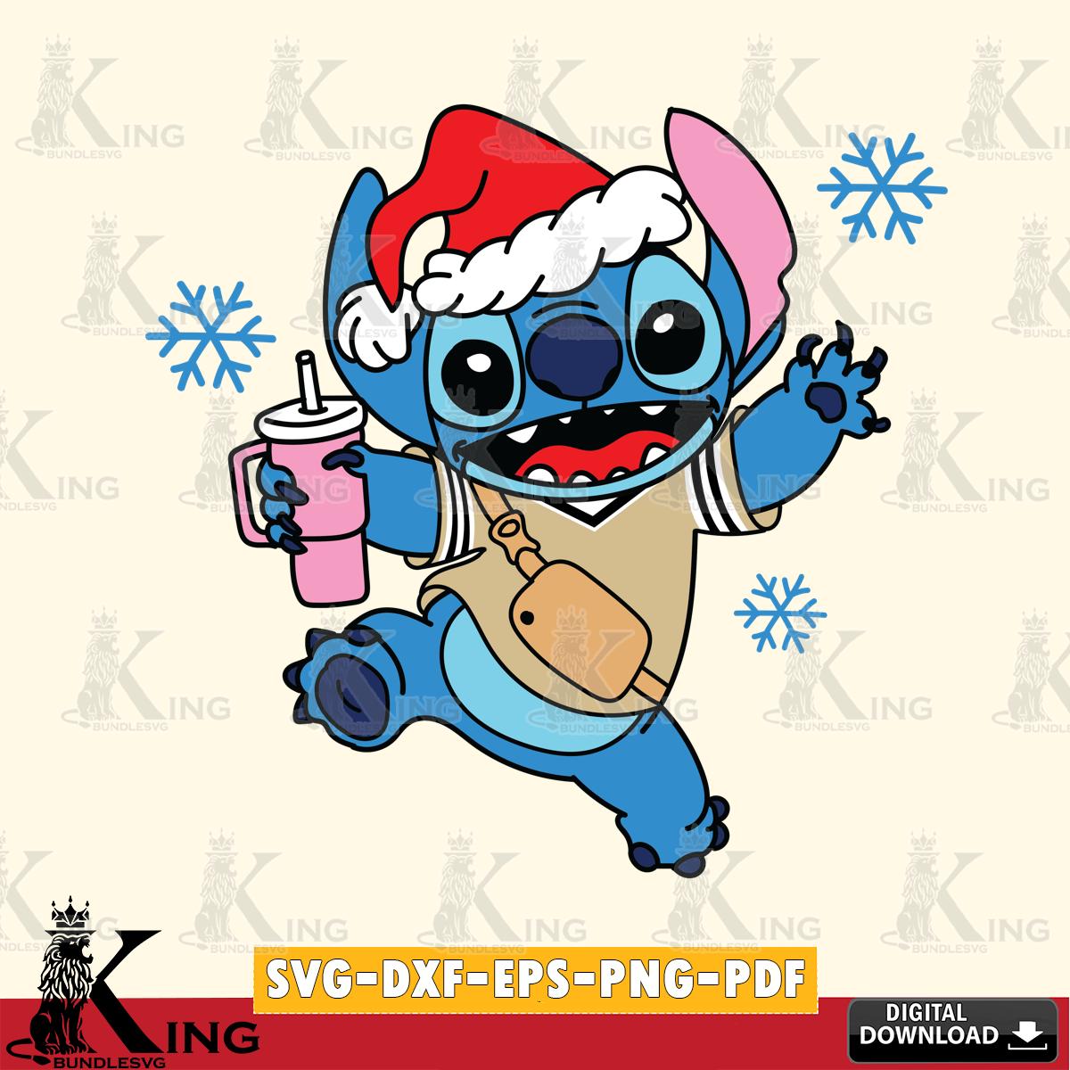 New Orleans Saints Christmas Stitch With Tumbler SVG, NFL for Cricut, Silhouette, Digital Download , file cut