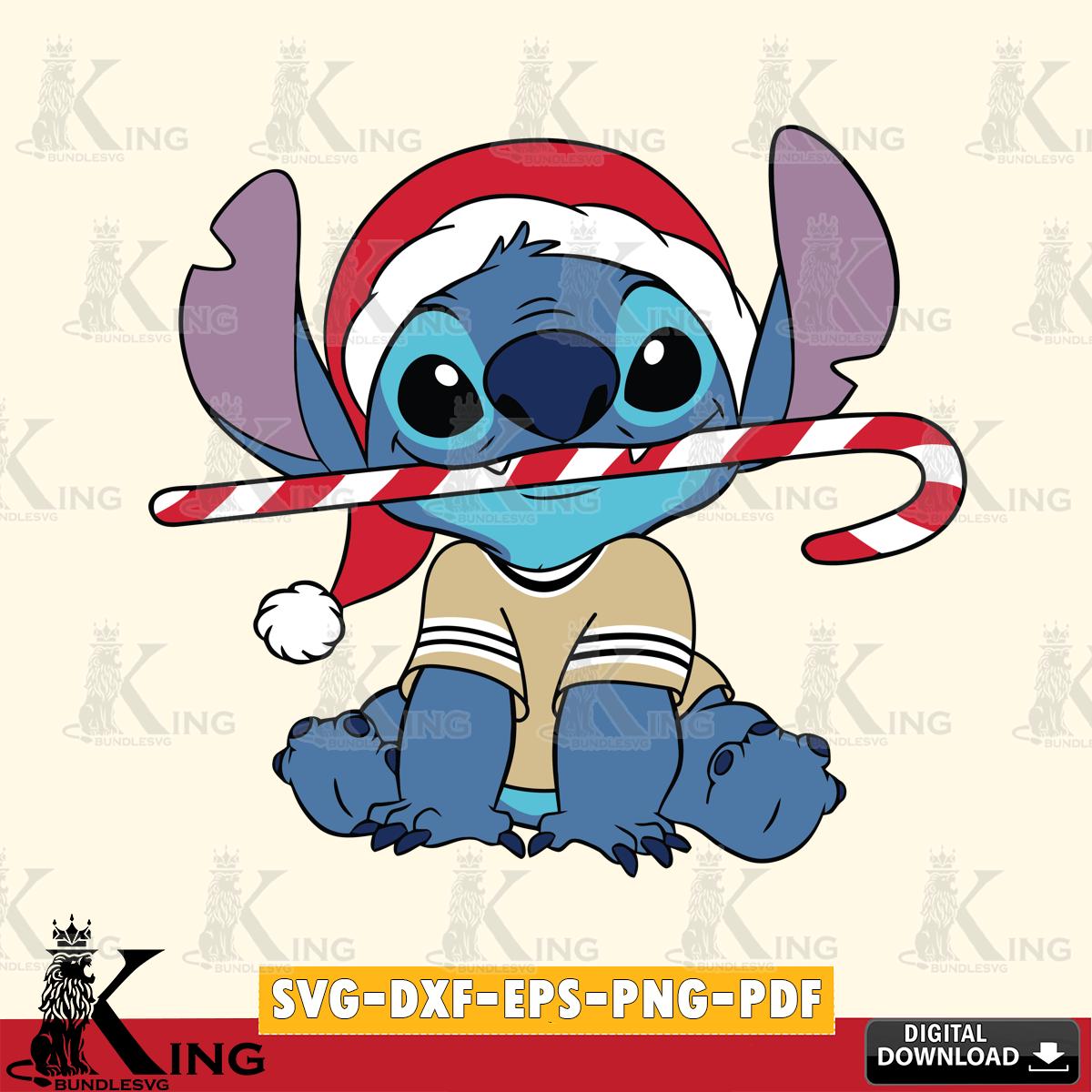 New Orleans Saints Stitch Christmas SVG, NFL for Cricut, Silhouette, Digital Download , file cut