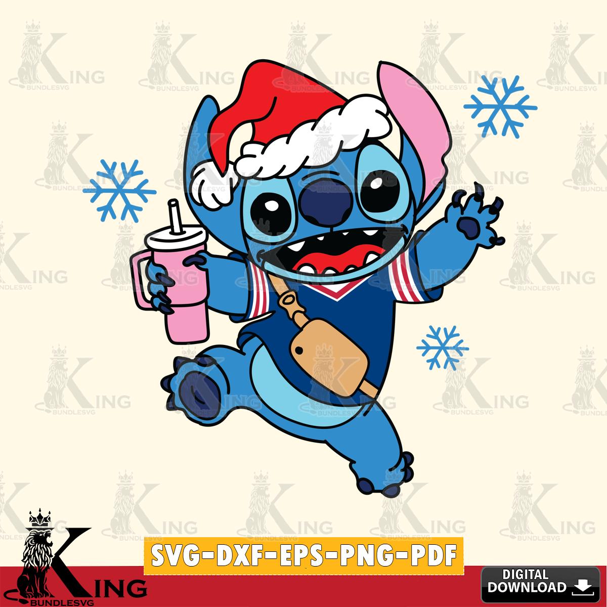 New York Giants Christmas Stitch With Tumbler SVG, NFL for Cricut, Silhouette, Digital Download , file cut