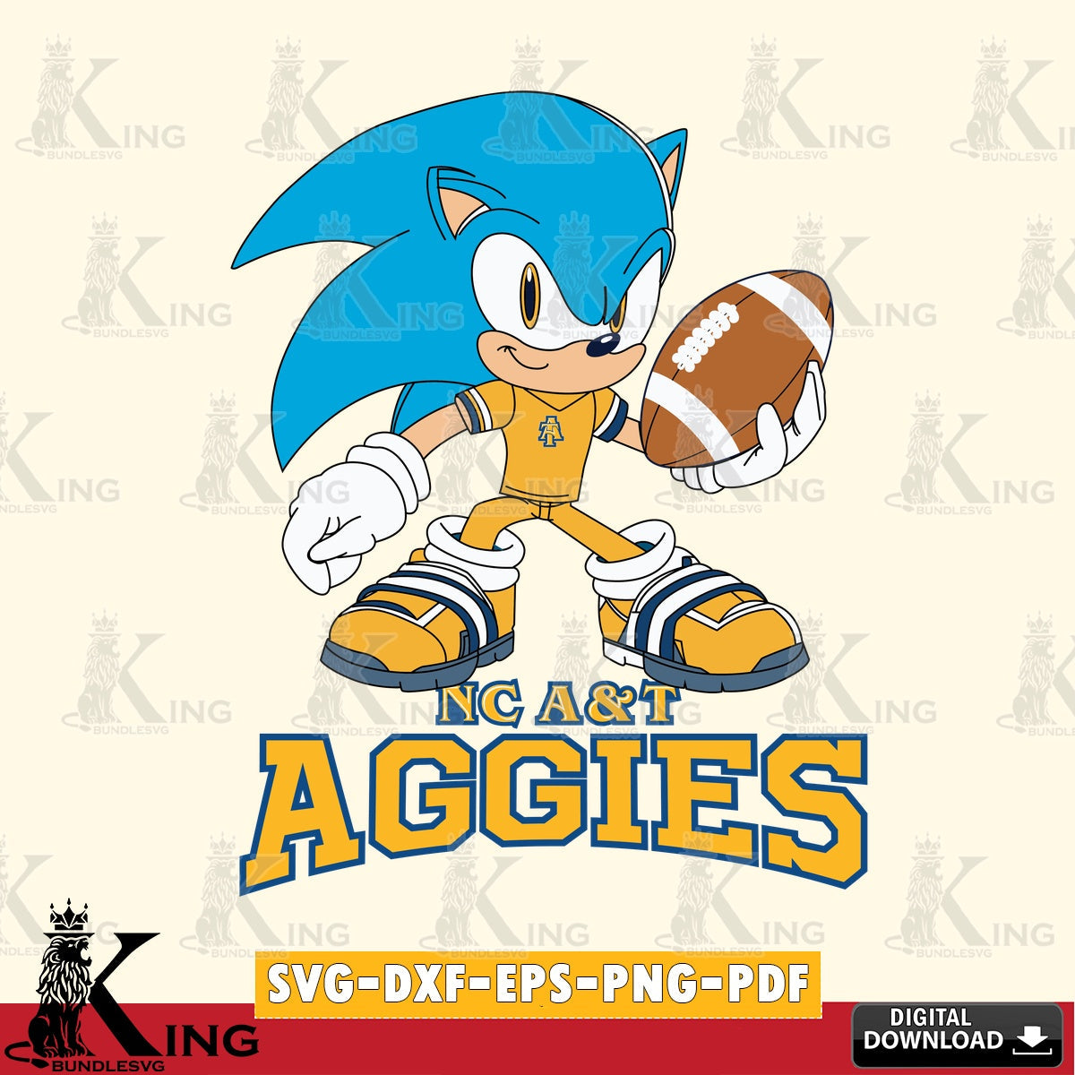 North Carolina A&T Sonic Rugby SVG file, Vector , Digital Download , PDF File , Instant Download