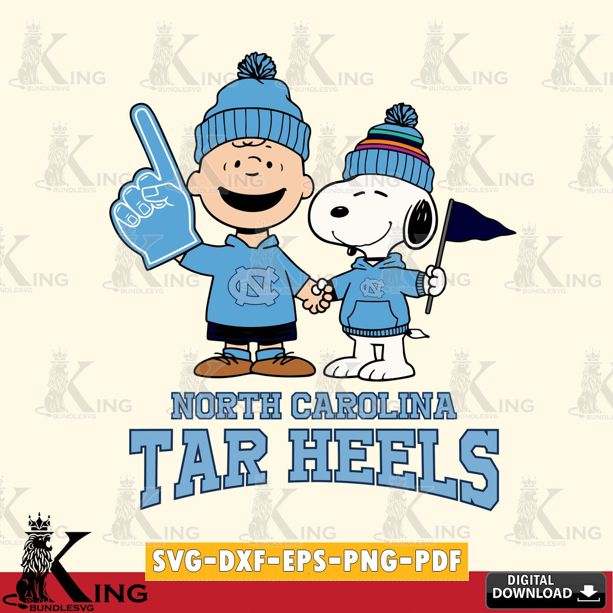 North Carolina Tar Heels Peanuts Fan Gear SVG, Cricut, Cut file , Digital Download , Instant Download, Peanuts svg, NCAA svg, Football svg, Sport svg