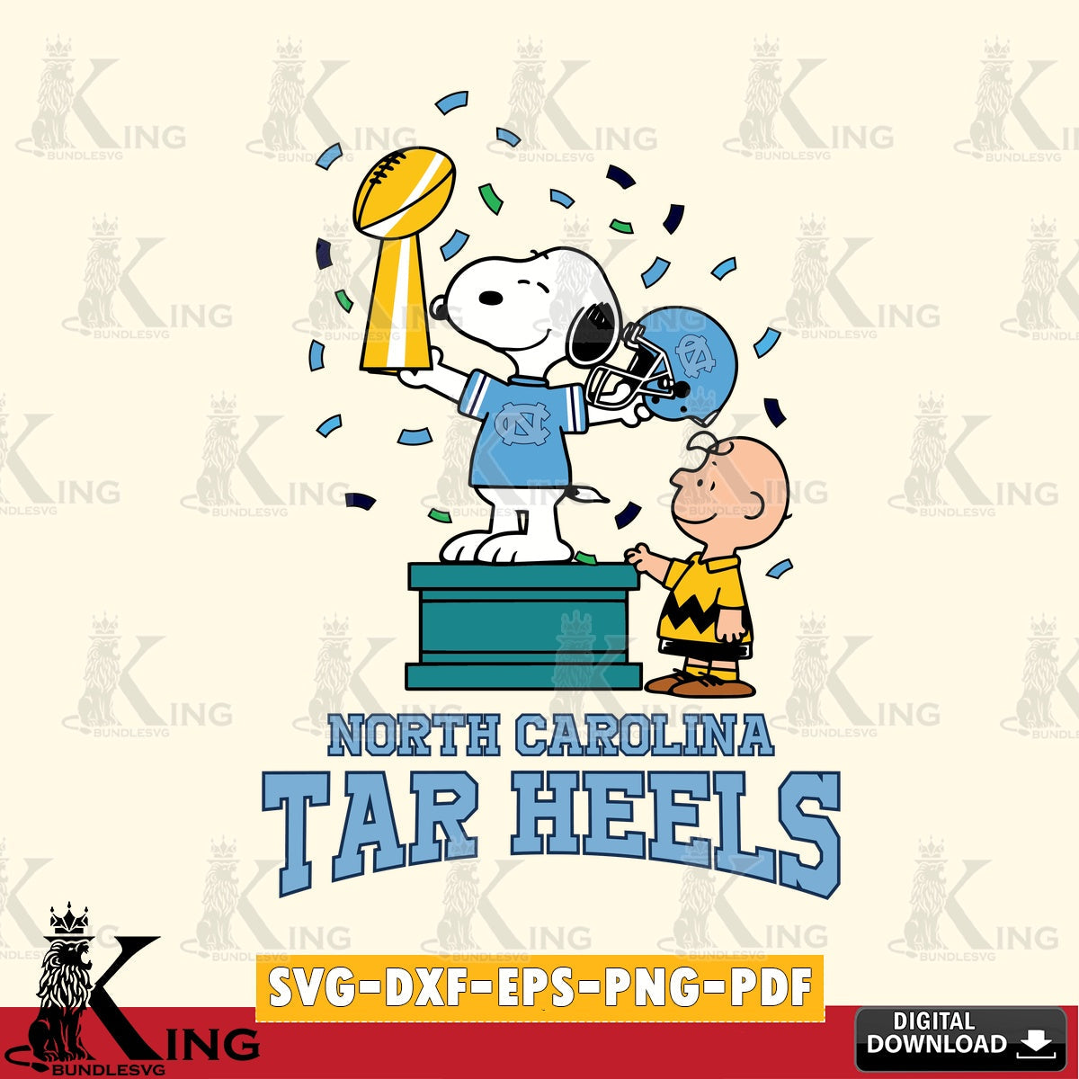 North Carolina Tar Heels Peanuts Winner SVG, Cricut, Cut file , Digital Download , Instant Download, Peanuts svg, NCAA svg, Football svg, Sport svg