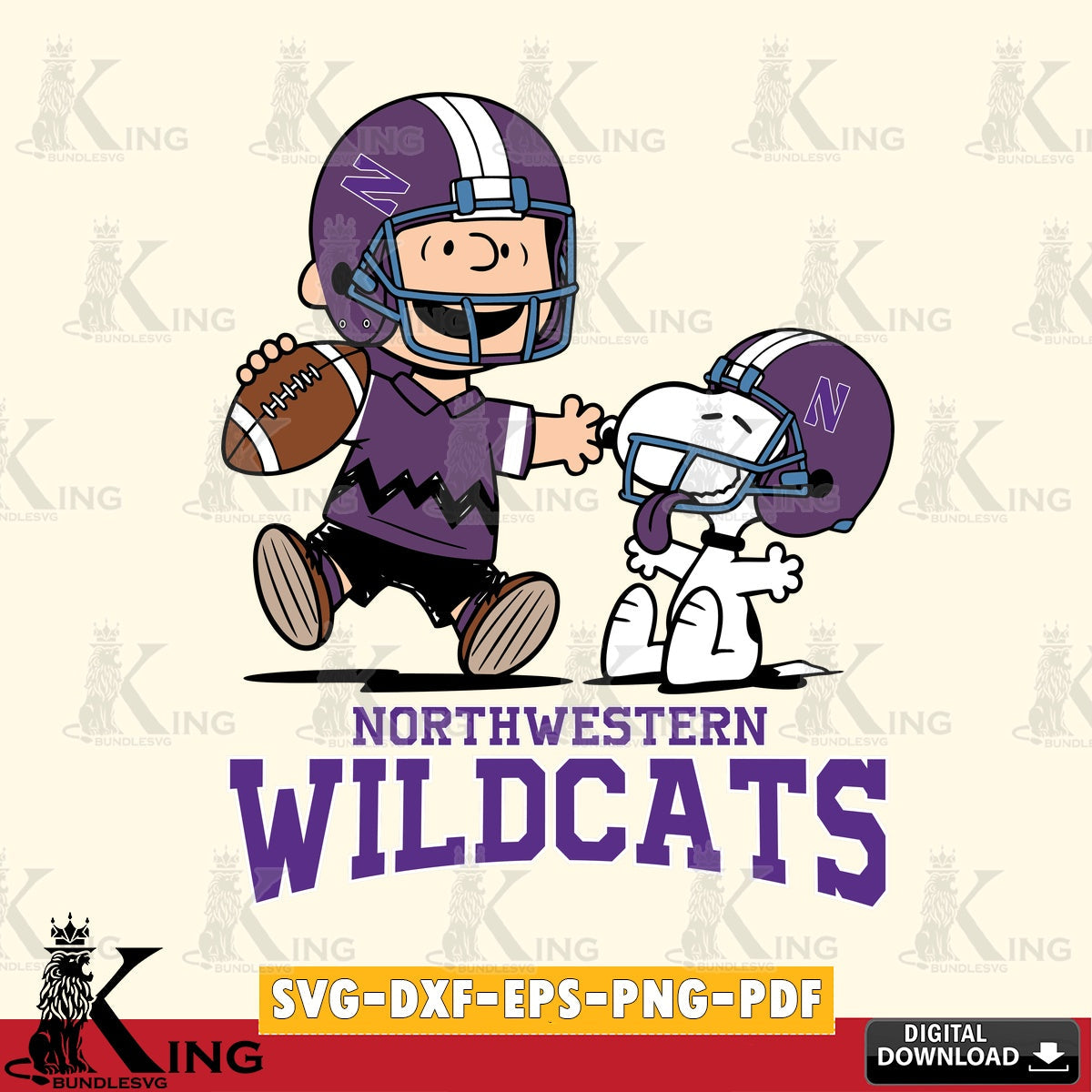 Northwestern Wildcats Snoopy and Peanut Fun SVG, Cricut, Cut file , Digital Download , Instant Download, Peanuts svg, NCAA svg, Football svg, Sport svg