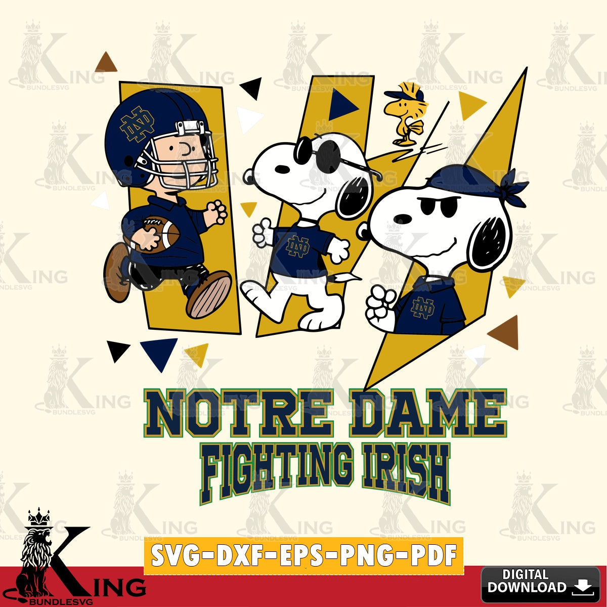 Notre Dame Fighting Irish Peanuts Joe Cool SVG, Cricut, Cut file , Digital Download , Instant Download, Peanuts svg, NCAA svg, Football svg, Sport svg