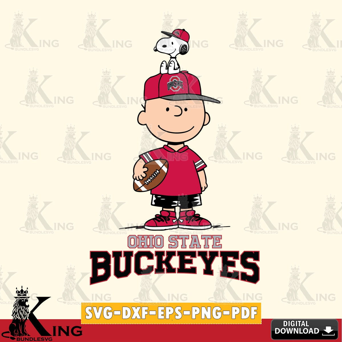 Ohio State Buckeyes Peanuts Football Rugby SVG, Cricut, Cut file , Digital Download , Instant Download, Peanuts svg, NCAA svg, Football svg, Sport svg