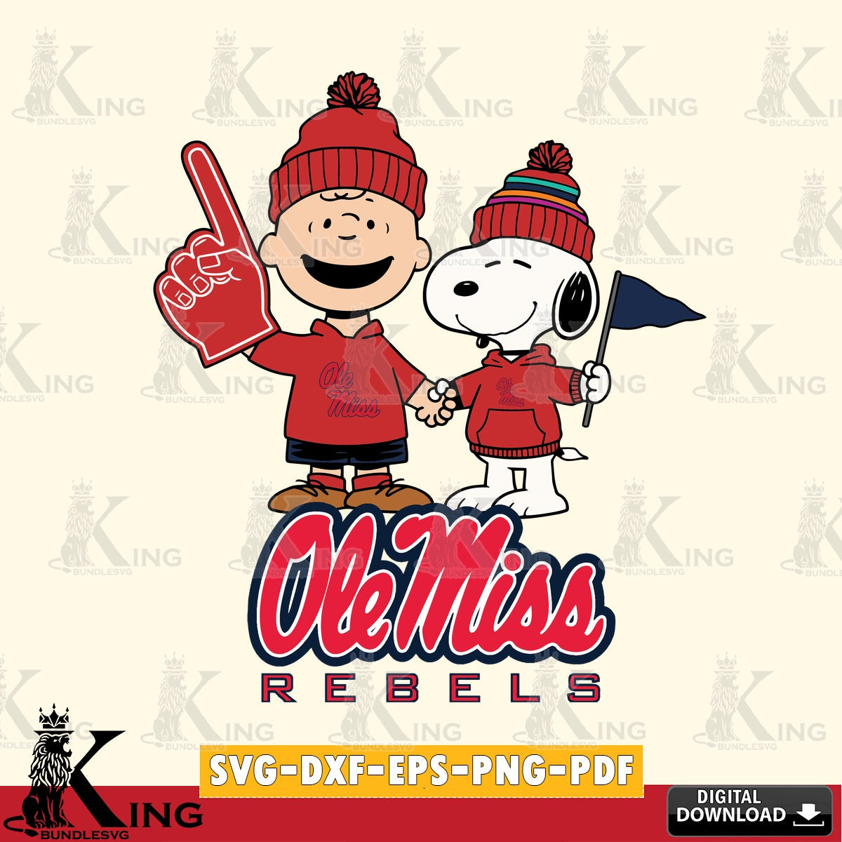 Ole Miss Rebels Peanuts Fan Gear SVG, Cricut, Cut file , Digital Download , Instant Download, Peanuts svg, NCAA svg, Football svg, Sport svg