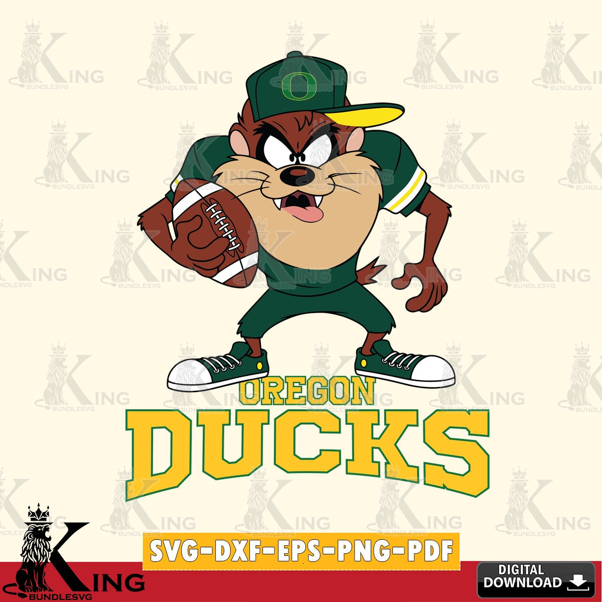 Oregon Ducks Đồng phục bóng đá Taz SVG file, Cut file , Digital Download , Instant Download, Taz svg, NCAA svg