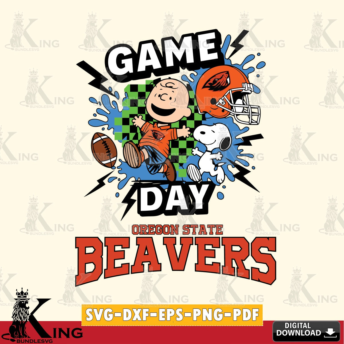 Oregon State Beavers Game Day Peanuts SVG, Cricut, Cut file , Digital Download , Instant Download, Peanuts svg, NCAA svg, Football svg, Sport svg