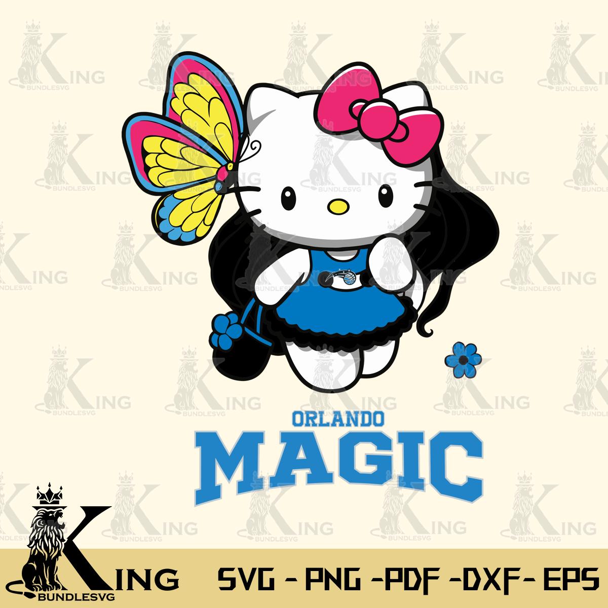 Orlando Magic Kitty Cartoon Svg Eps Dxf Png File, Digital Download