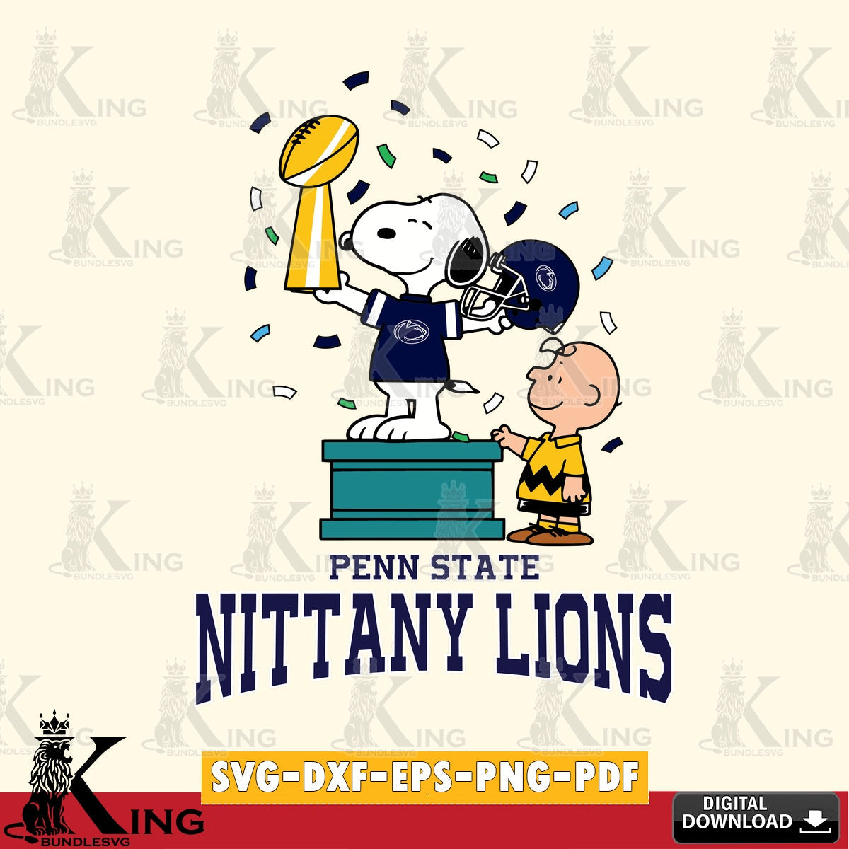 Penn State Nittany Lions Peanuts Winner SVG, Cricut, Cut file , Digital Download , Instant Download, Peanuts svg, NCAA svg, Football svg, Sport svg