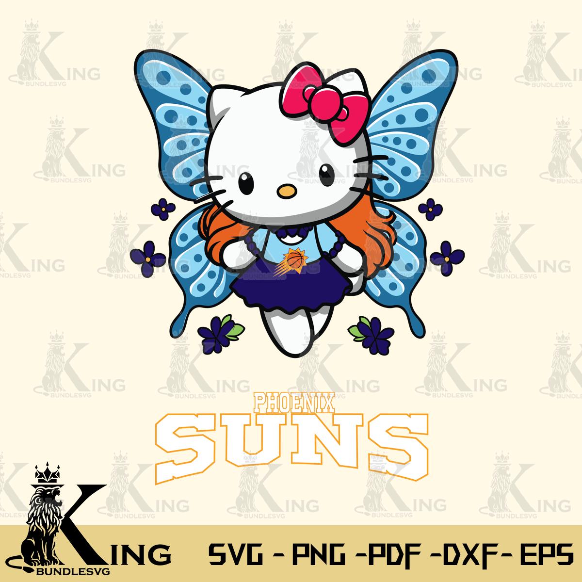 Phoenix Suns Butterfly Kitty Charm Svg Eps Dxf Png File, Digital Download