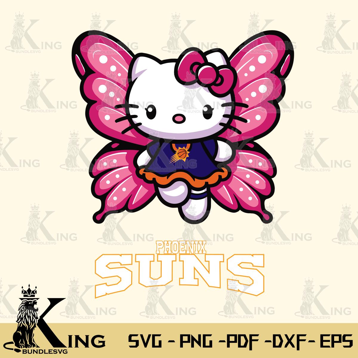 Phoenix Suns Hello Kitty Dreamscape Svg Eps Dxf Png File, Digital Download