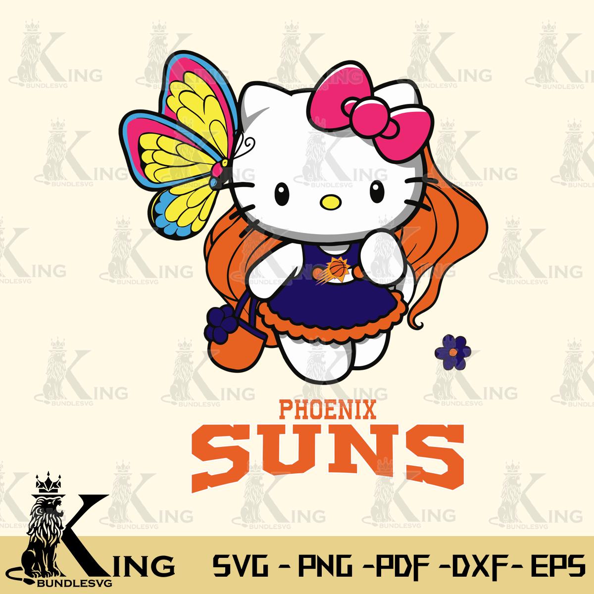 Phoenix Suns Kitty Cartoon Svg Eps Dxf Png File, Digital Download