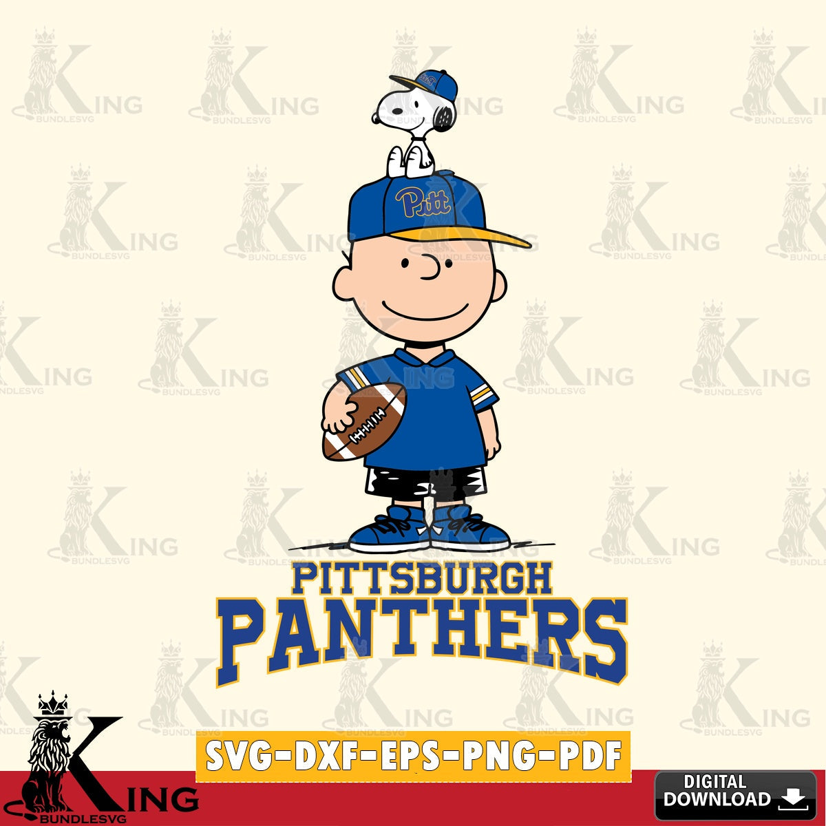 Pittsburgh Panthers Peanuts Football Rugby SVG, Cricut, Cut file , Digital Download , Instant Download, Peanuts svg, NCAA svg, Football svg, Sport svg