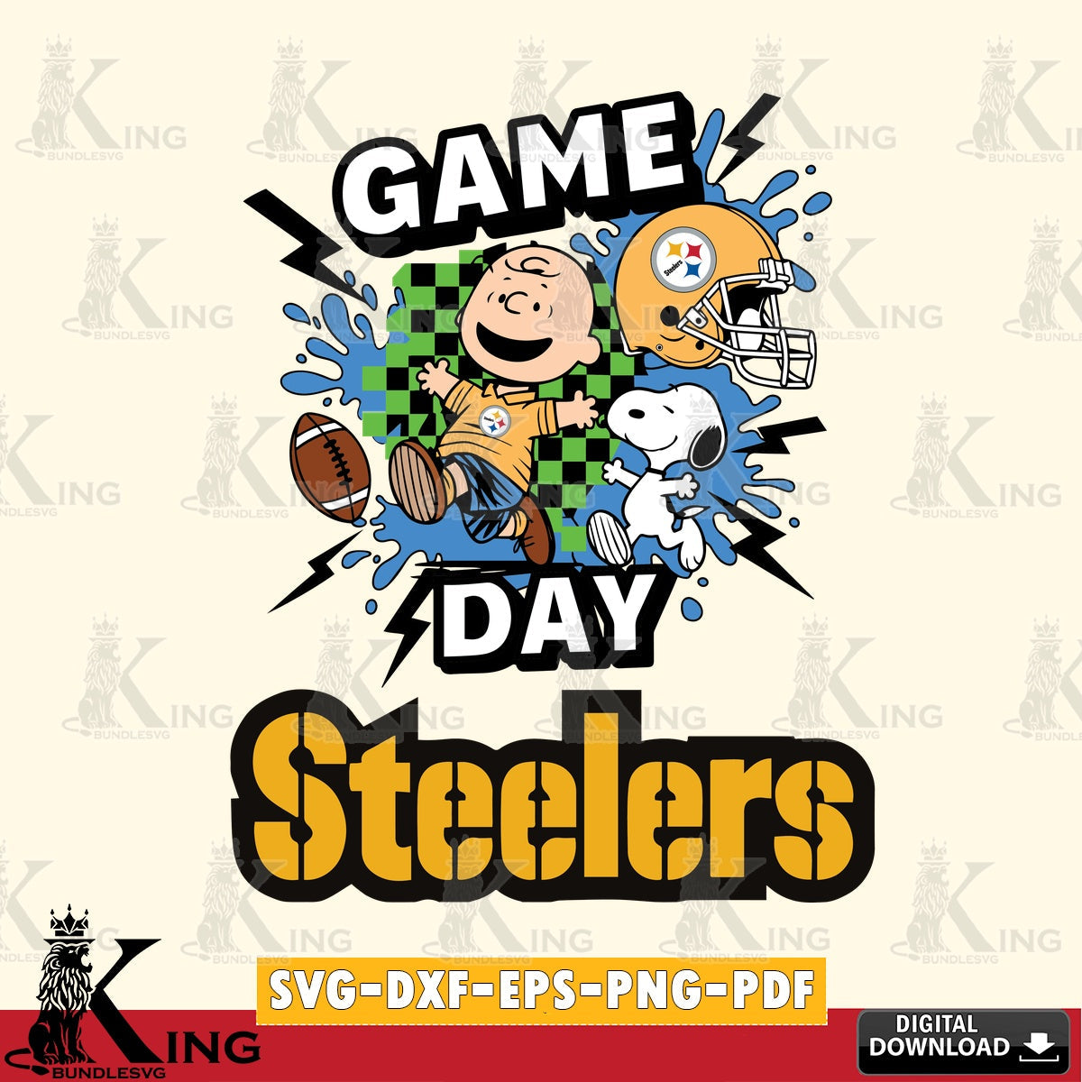 Pittsburgh Steelers Game Day Peanuts Cricut file , Cut file , Digital Download , PDF File , Instant Download