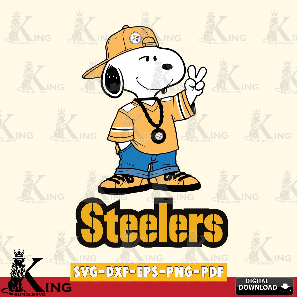 Pittsburgh Steelers Snoopy Say hi Cricut file , Cut file , Digital Download , PDF File , Instant Download