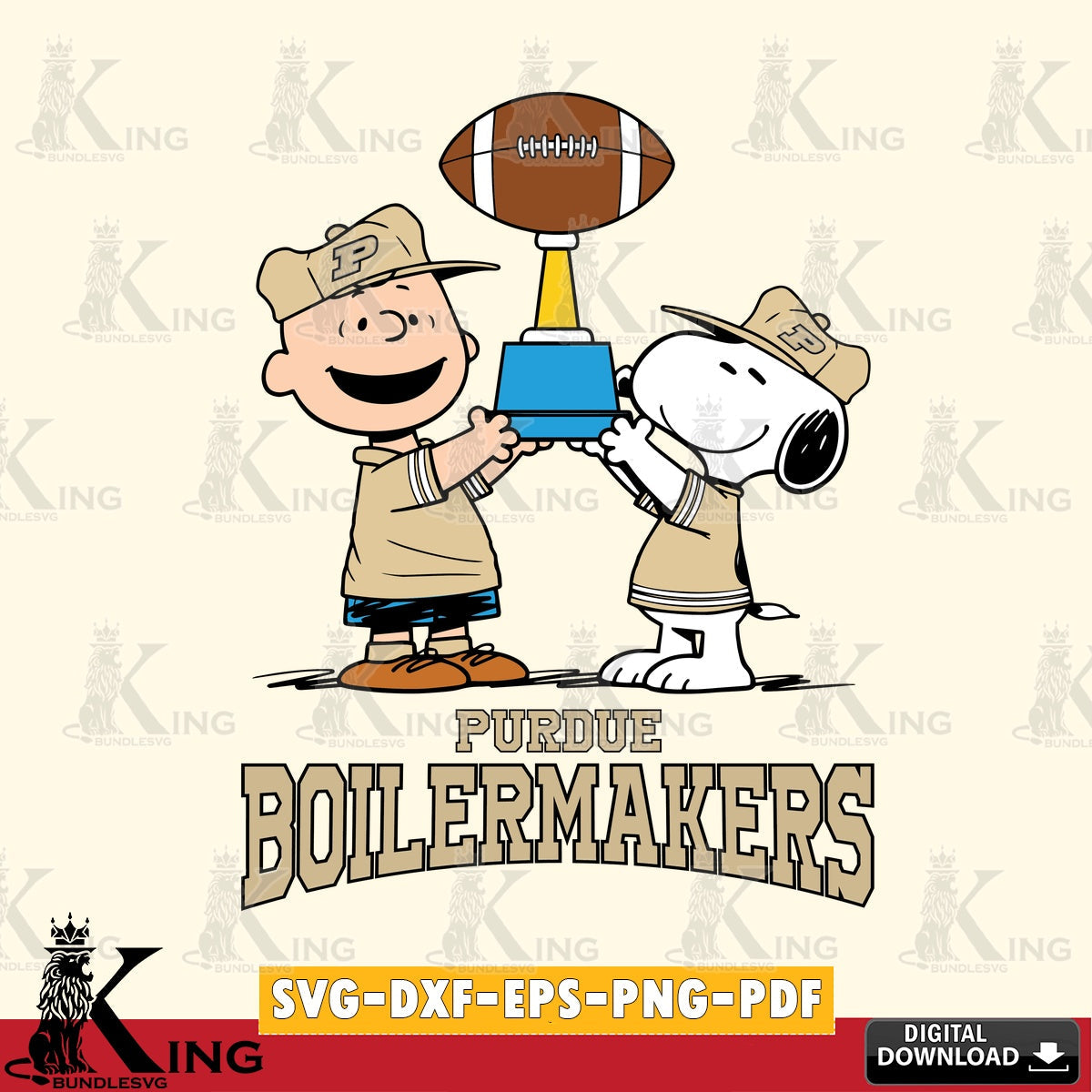 Purdue Boilermakers Peanuts Football Trophy SVG, Cricut, Cut file , Digital Download , Instant Download, Peanuts svg, NCAA svg, Football svg, Sport svg
