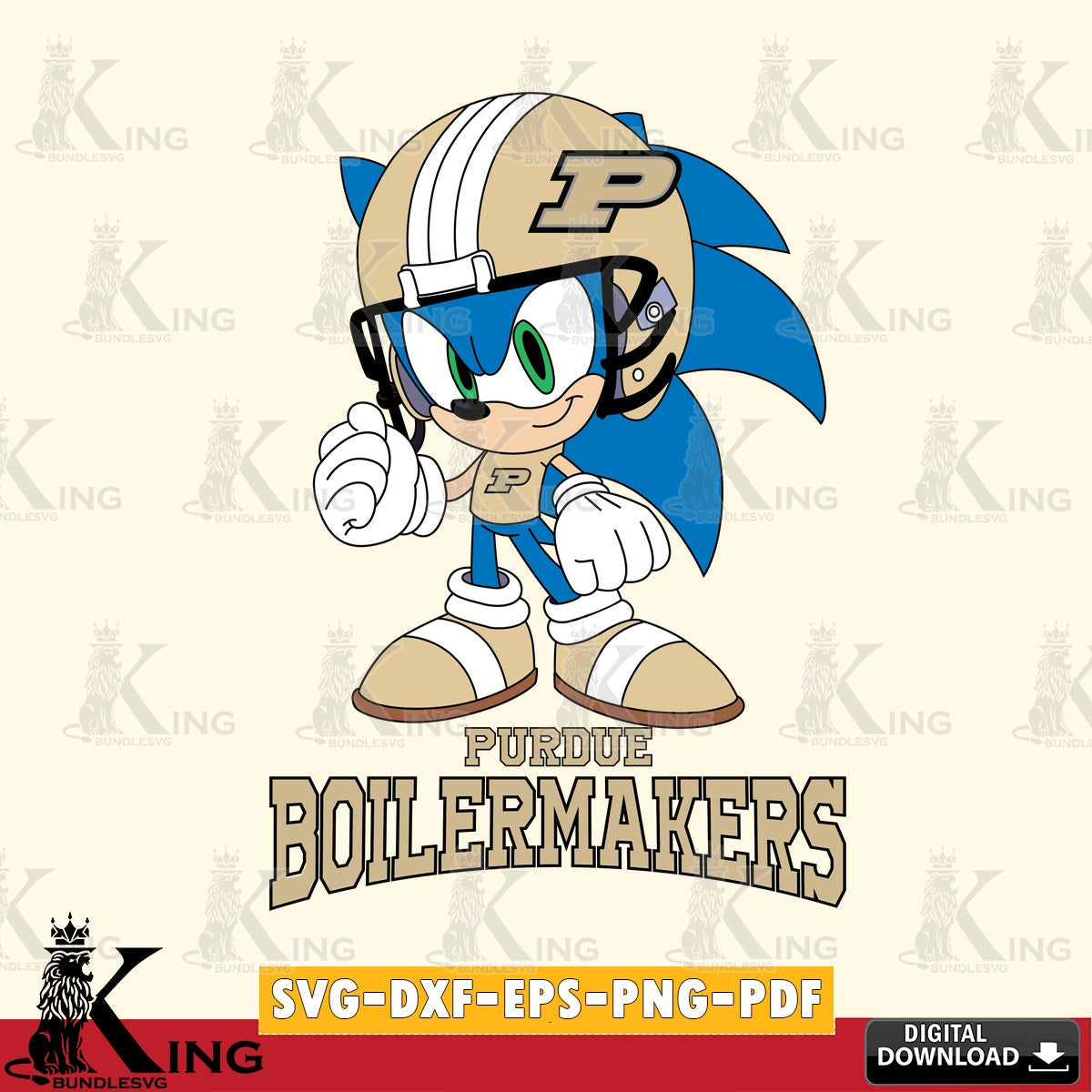 Purdue Boilermakers Sonic Football Mascot SVG file, Vector , Digital Download , PDF File , Instant Download