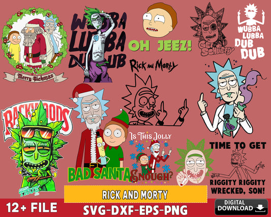 Rick and Morty svg, Rick and Morty bundle SVG DXF EPS PNG , for Cricut, Silhouette, Digital download ,Instant Download