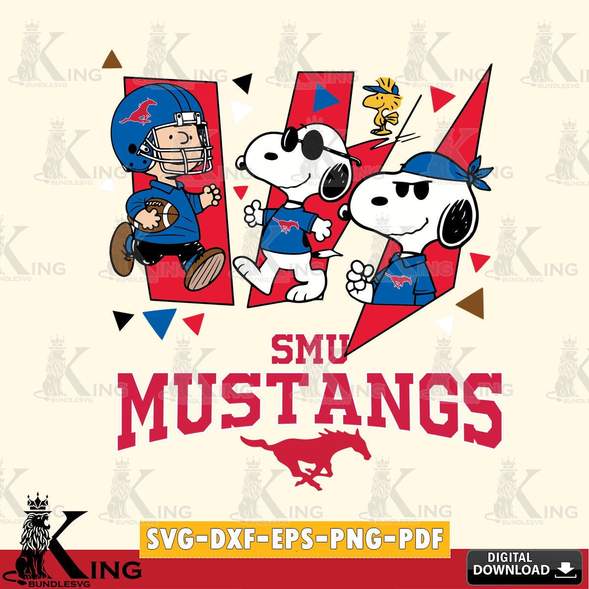 SMU Mustangs Peanuts Joe Cool SVG, Cricut, Cut file , Digital Download , Instant Download, Peanuts svg, NCAA svg, Football svg, Sport svg