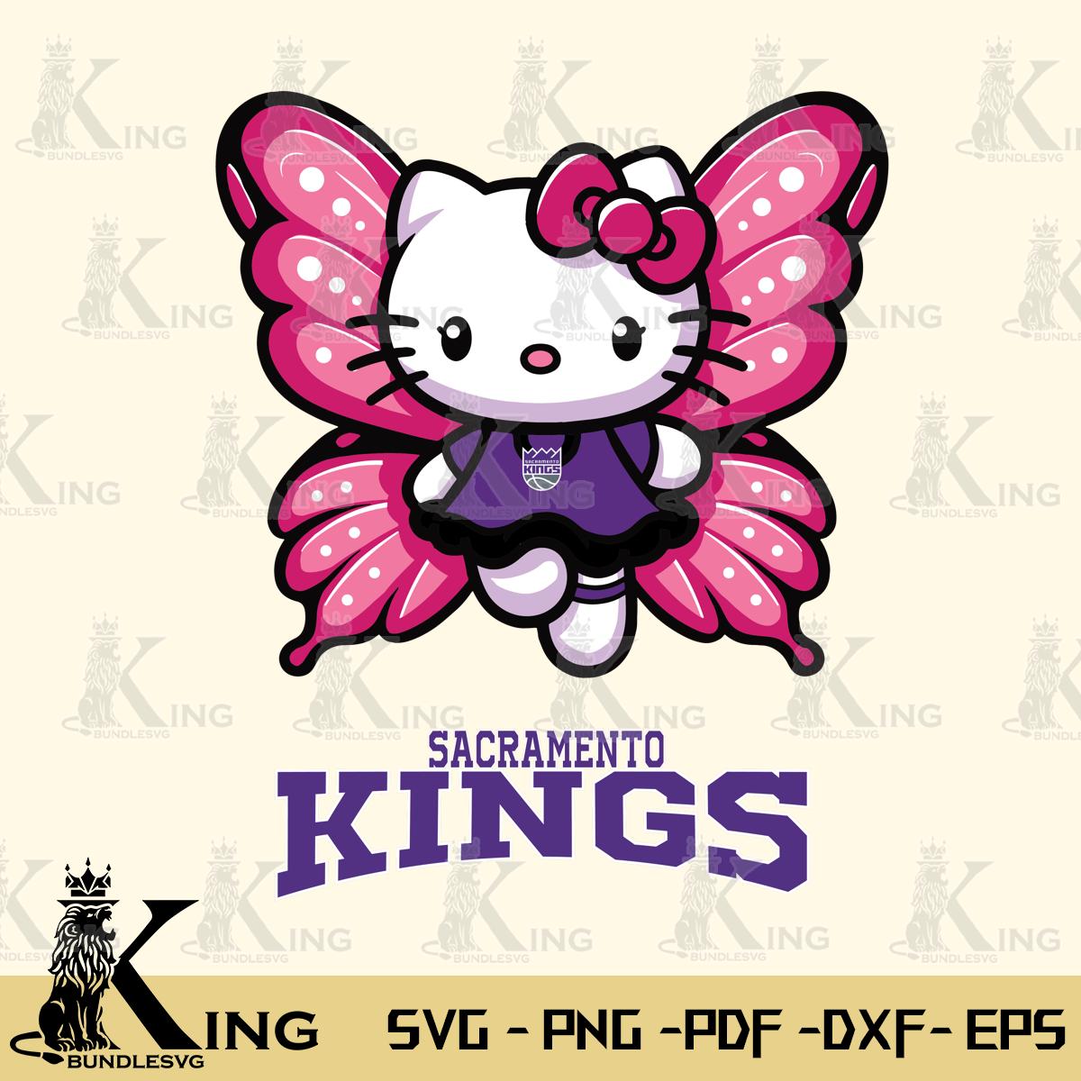 Sacramento Kings Hello Kitty Dreamscape Svg Eps Dxf Png File, Digital Download