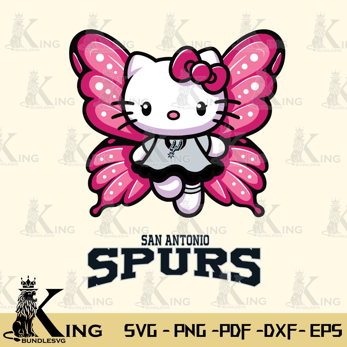 San Antonio Spurs Hello Kitty Dreamscape Svg Eps Dxf Png File, Digital Download