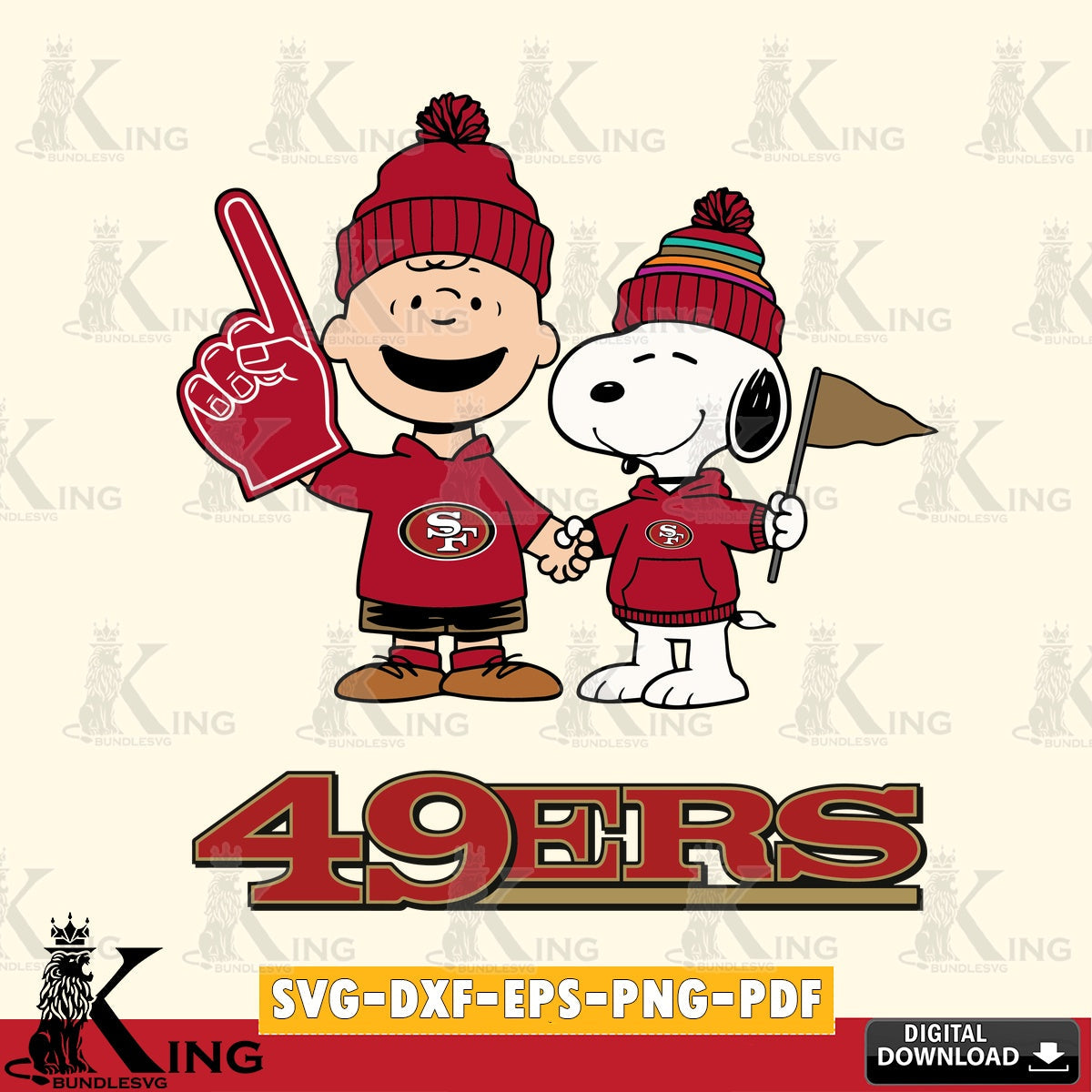 San Francisco 49ers Peanuts Fan Gear Cricut file , Cut file , Digital Download , PDF File , Instant Download
