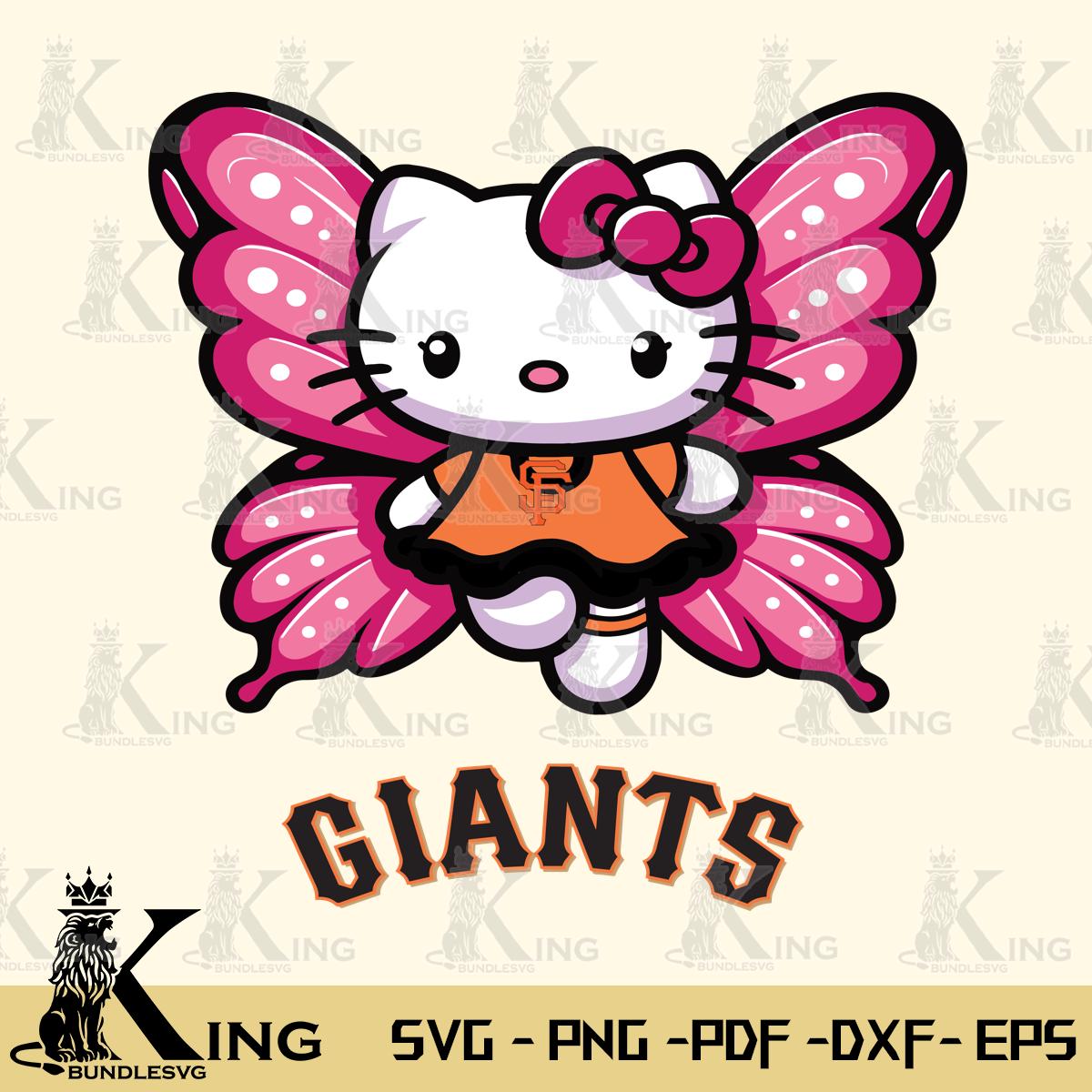 San Francisco Giants Hello Kitty Dreamscape Svg Eps Dxf Png File, Digital Download