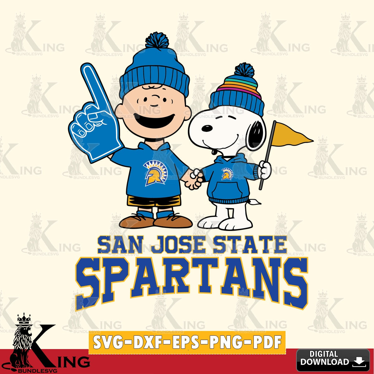 San José State Spartans Peanuts Fan Gear SVG, Cricut, Cut file , Digital Download , Instant Download, Peanuts svg, NCAA svg, Football svg, Sport svg