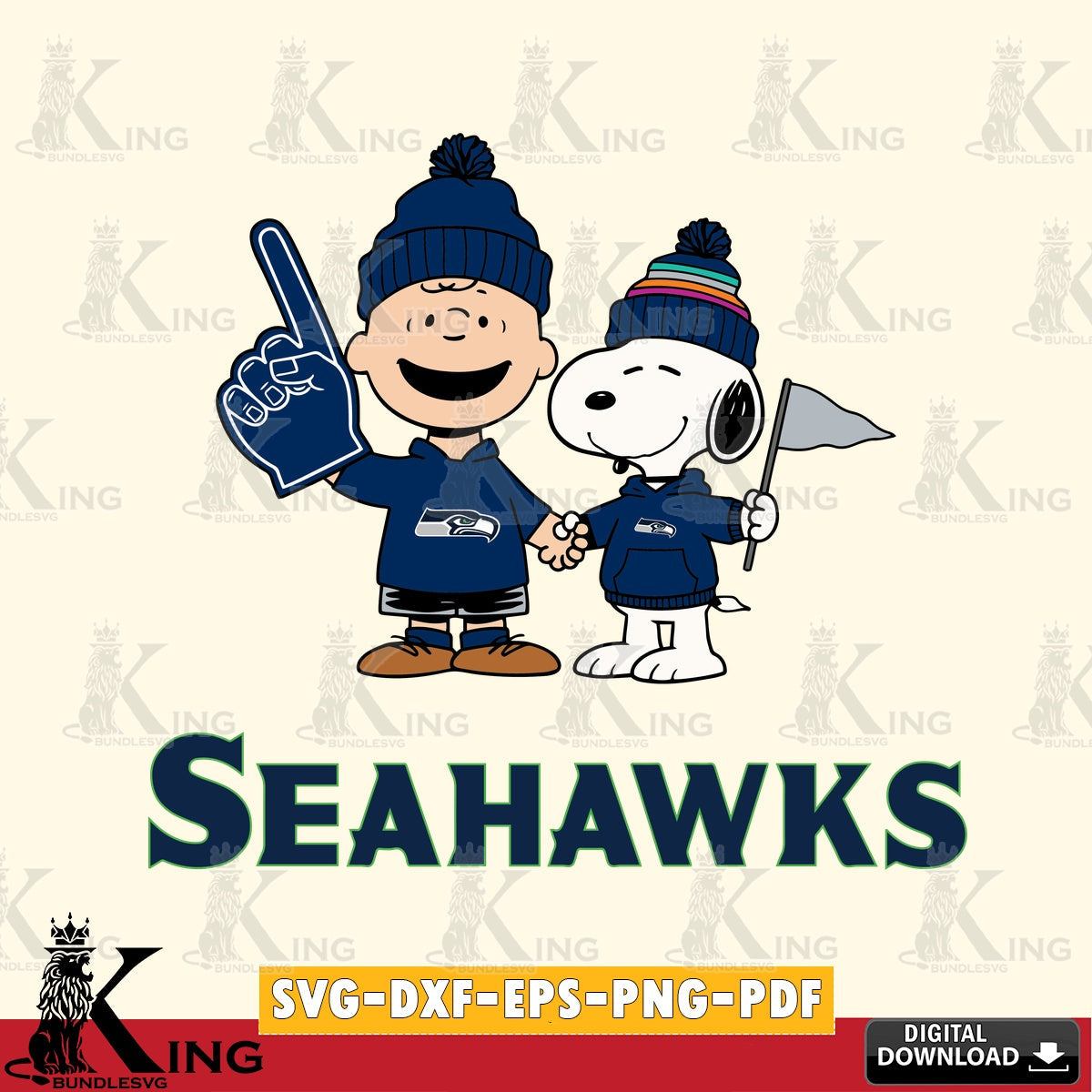 Seattle Seahawks Peanuts Fan Gear Cricut file , Cut file , Digital Download , PDF File , Instant Download