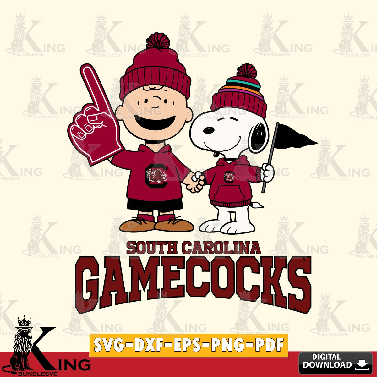 South Carolina Gamecocks Peanuts Fan Gear SVG, Cricut, Cut file , Digital Download , Instant Download, Peanuts svg, NCAA svg, Football svg, Sport svg