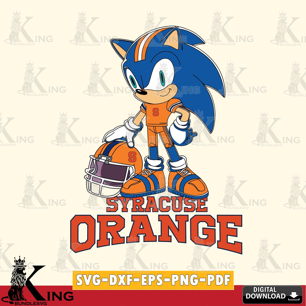 Syracuse Orange Sonic Player Football SVG file, Vector , Digital Download , PDF File , Instant Download