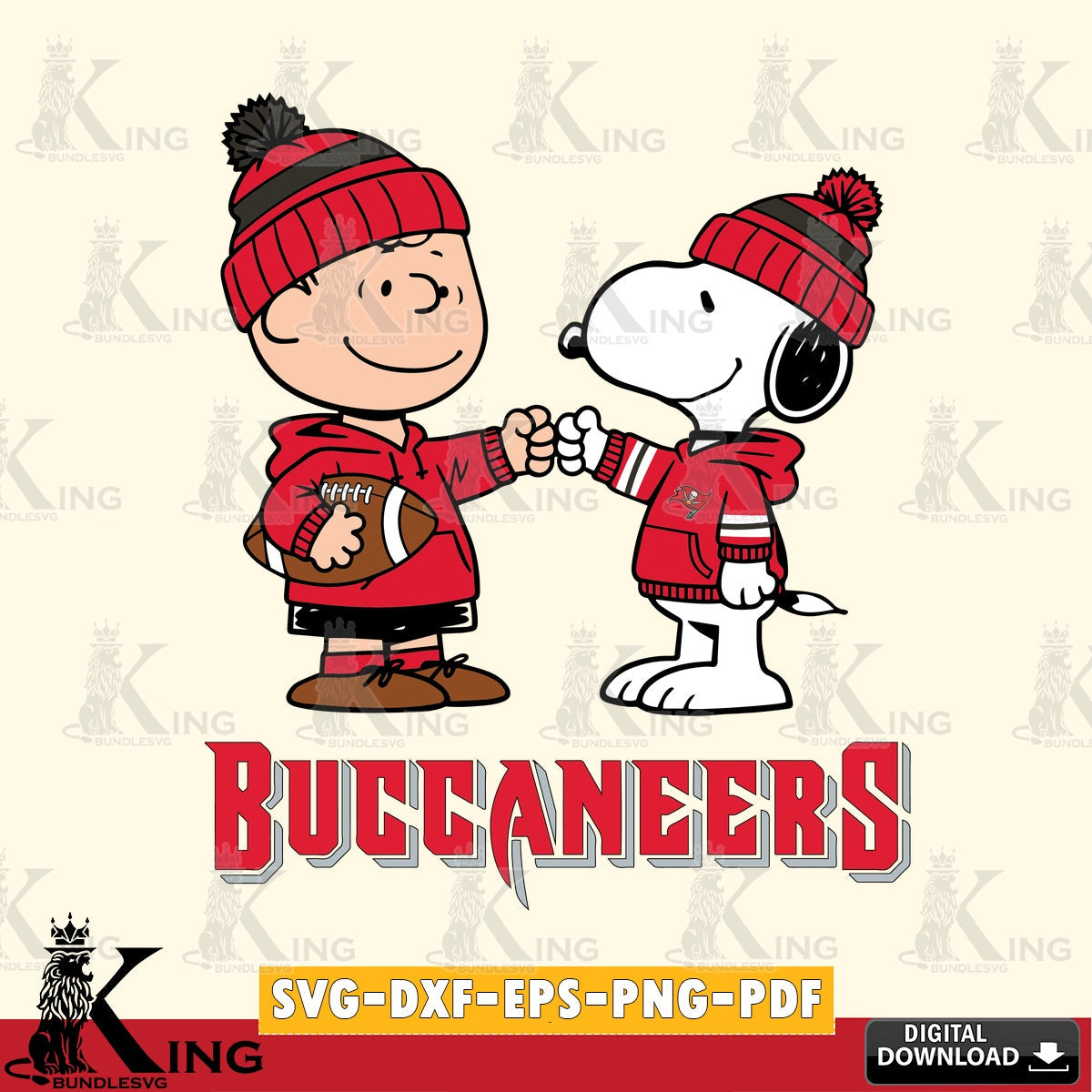 Tampa Bay Buccaneers CharlieBrown Football Fist Bump Cricut file , Cut file , Digital Download , PDF File , Instant Download