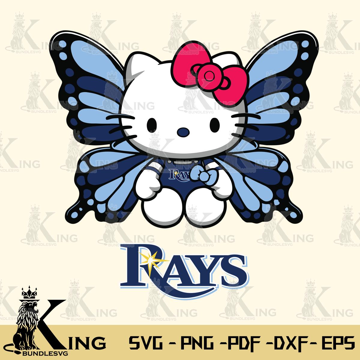 Tampa Bay Rays Butterfly Kitty Delight Svg Eps Dxf Png File, Digital Download