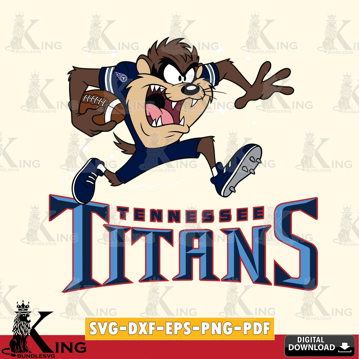 Tennessee Titans Angry Taz Football Cut file , Digital Download , Instant Download, Looney Tunes svg, Football svg