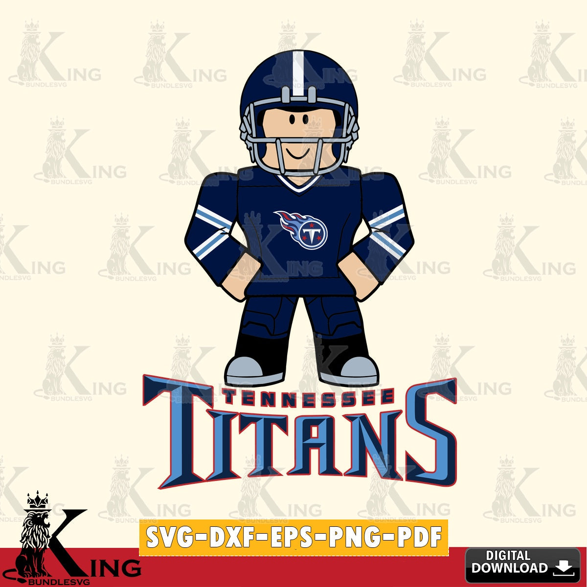Tennessee Titans Roblox Cool Football SVG file , Cricut, NFL File cut , Digital Download , PDF File