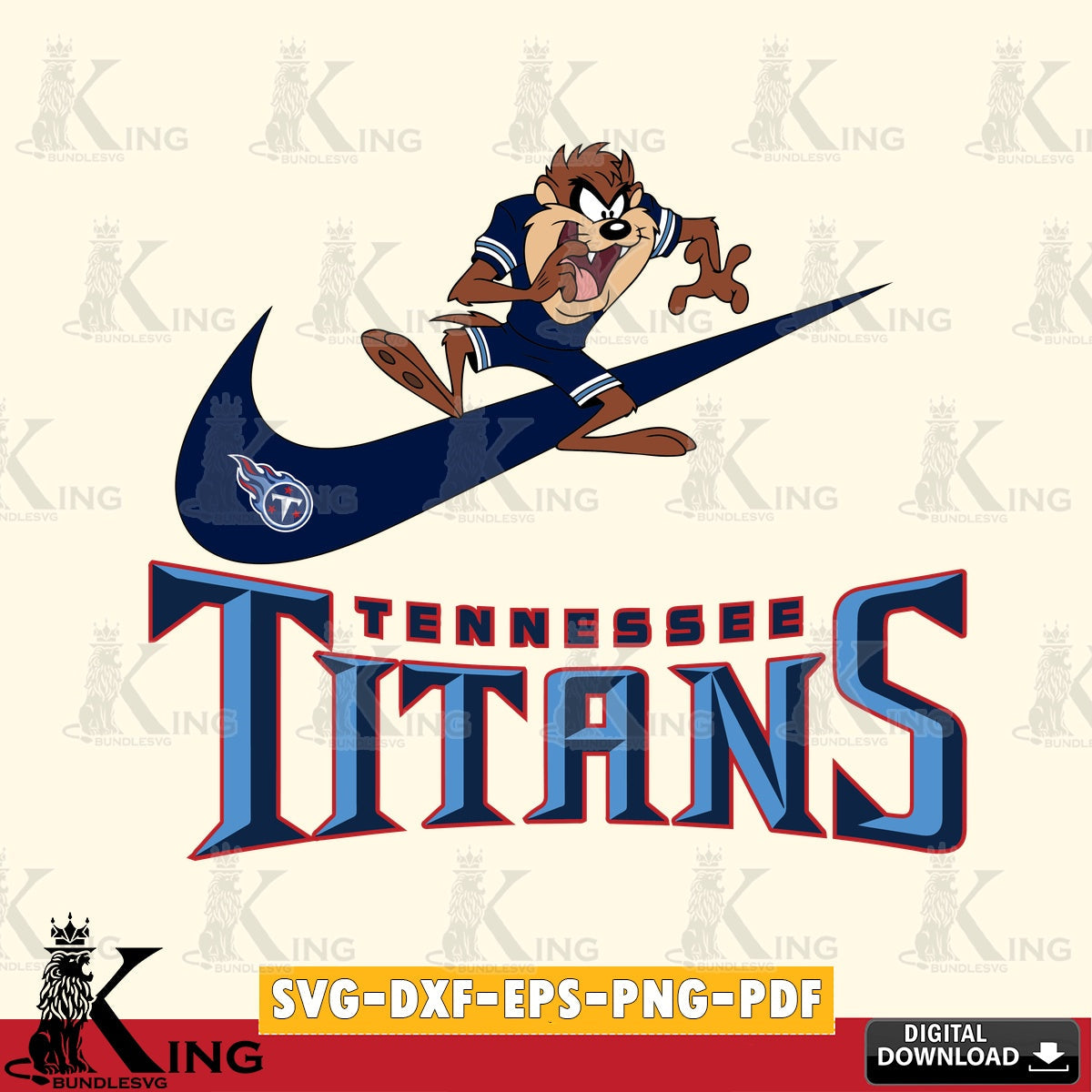 Tennessee Titans Taz Football Nike Cut file , Digital Download , Instant Download, Looney Tunes svg, Football svg