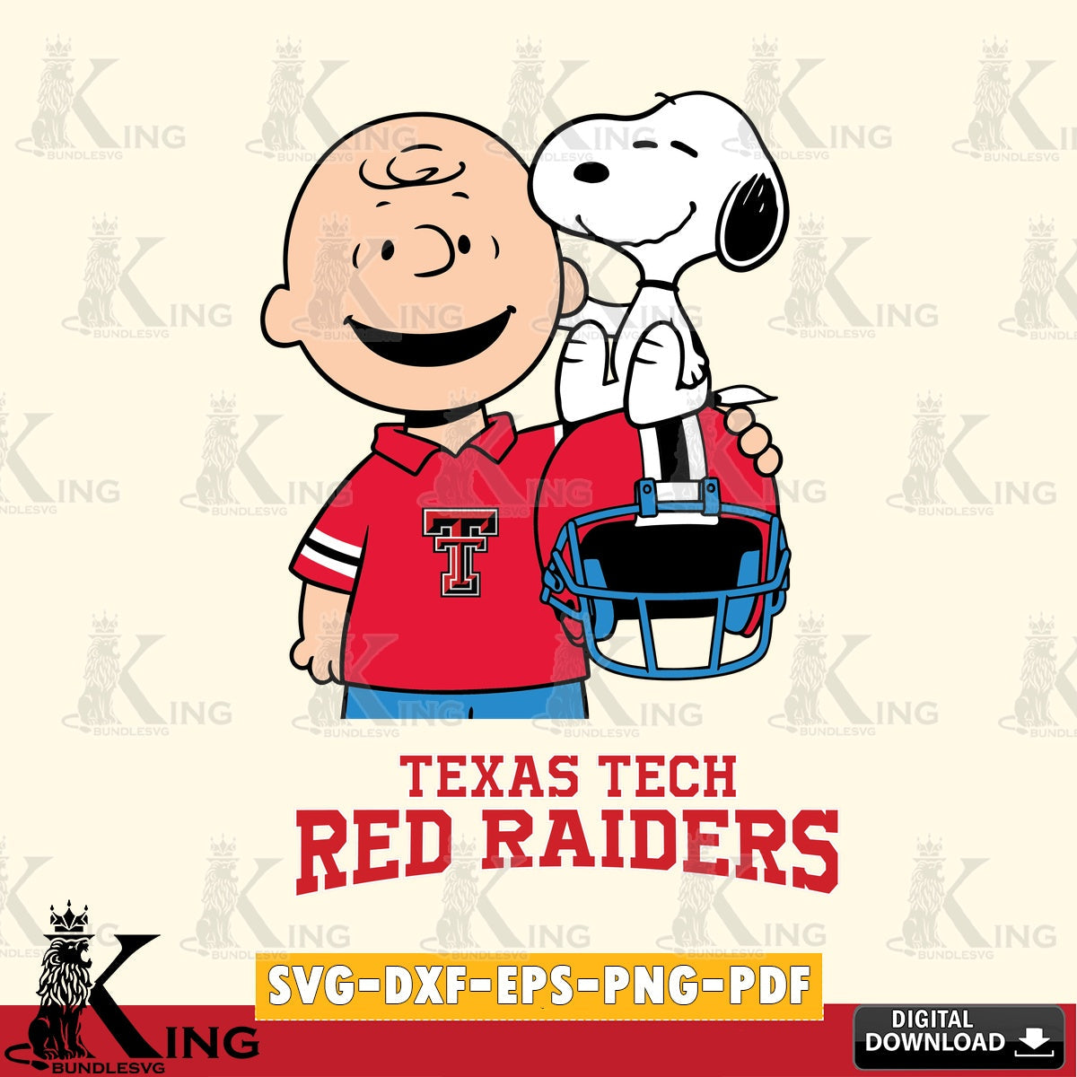 Texas Tech Red Raiders Snoopy On Helmet SVG, Cricut, Cut file , Digital Download , Instant Download, Peanuts svg, NCAA svg, Football svg, Sport svg