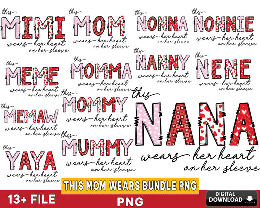 This mom wears PNG , This mom wears bundle png , Silhouette, digital download