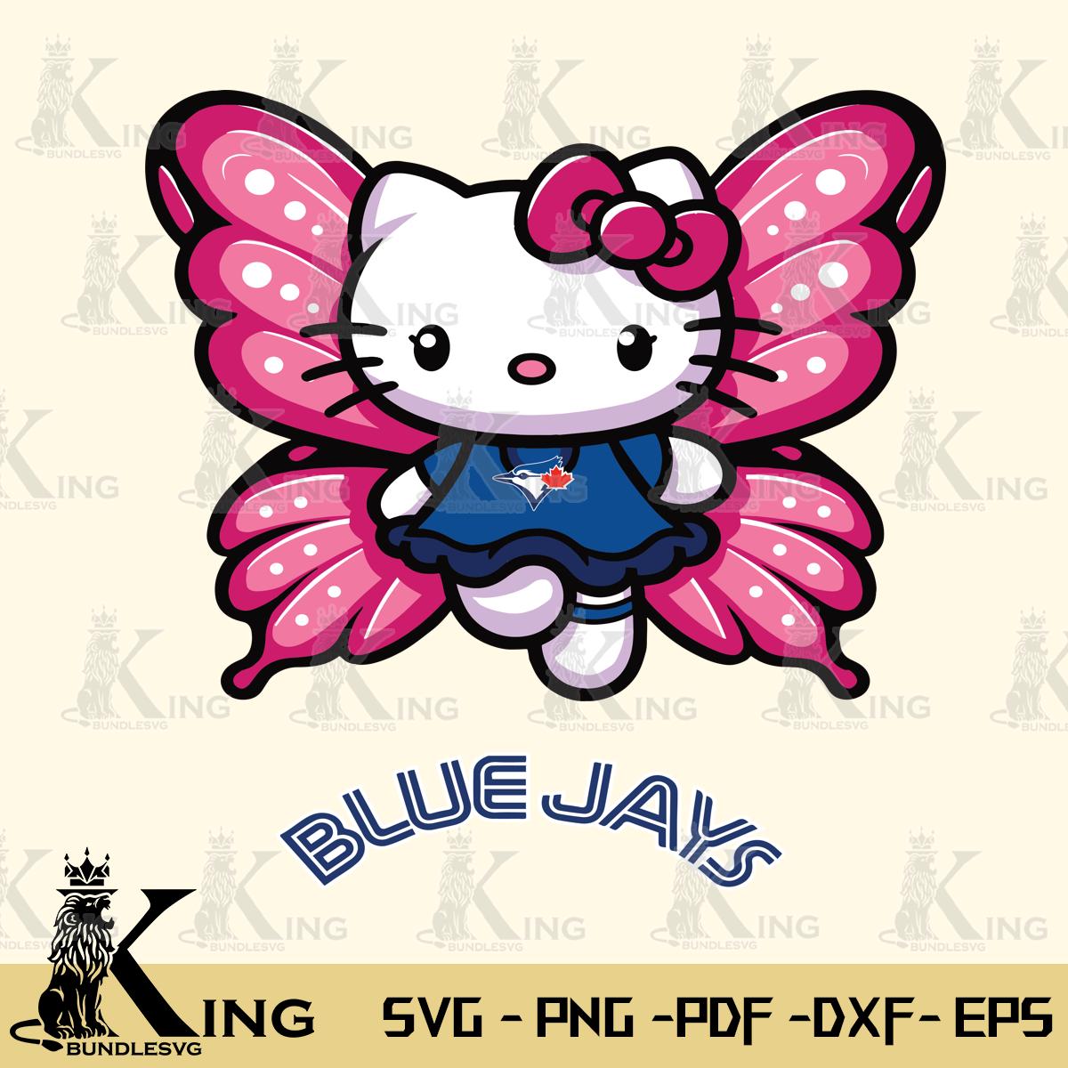 Toronto Blue Jays Hello Kitty Dreamscape Svg Eps Dxf Png File, Digital Download
